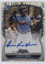 2023 Bowman Chrome Prospect Speckle Refractor 206/299 Jhonny Piron Auto 0c6