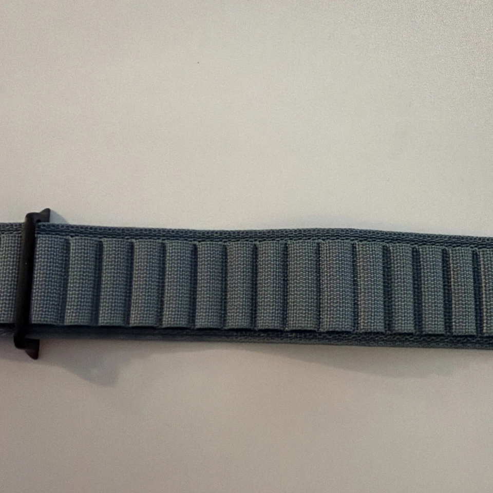 Apple Watch Strap 49mm Light Blue Alpine Loop Black Titanium Finish M Medium, photo 3 of 5
