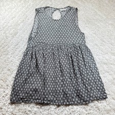 Urban Outfitters Dress Women's Small Black White Diamond Print Keyhole Swing