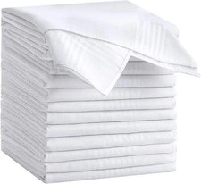 12 Pack Handkerchiefs for men, 100 Soft Cotton 16x16 Inch Men's Handkerchiefs,