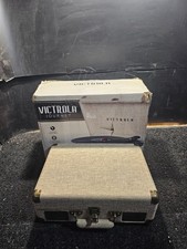 Victrola VSC-550BT Vintage 3Speed Bluetooth Portable Suitcase Record Light Beige