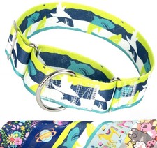 Shark No Pull Dog Training Collar,Wide Martingale Collar for Medium Dogs  MA...