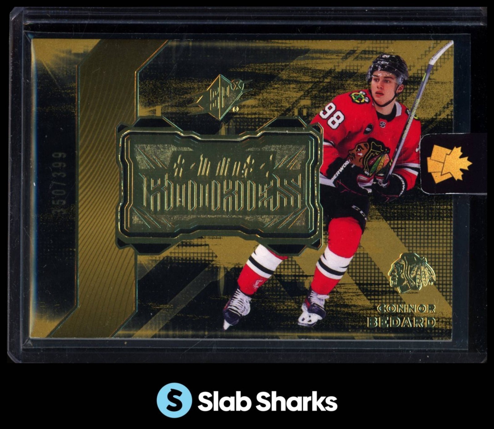 2023 UPPER DECK SPX #F-15 CONNOR BEDARD FINITE ROOKIES GOLD RC ROOKIE /399