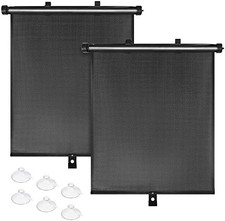 Retractable Car Side Window Sun Shades 2 Pack