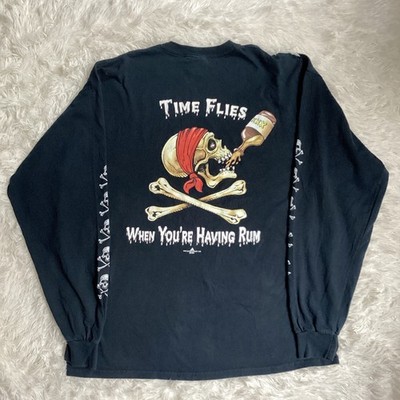 Salem MA Men s XL Shirt Halloween Pirate ''Time Flies When You're Having Rum'' 