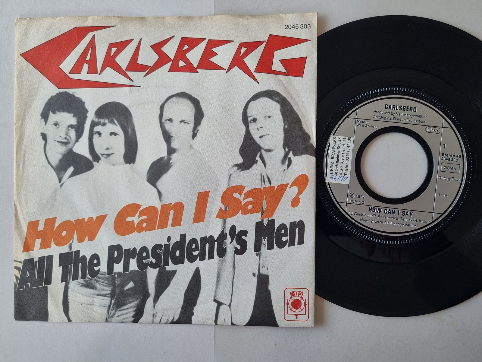 Carlsberg - How Can I Say? 7'' Vinyl Germany