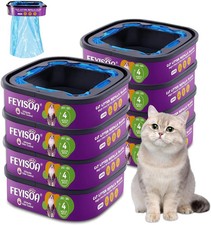 NEW 32 Month Supply Premium Genie Litter Refill Bags  Jumbo 28FT, 8-Pack Box