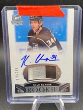 2019-20 Upper Deck The Cup Patch Autograph RC Kale Clague RC Auto /249 Buffalo