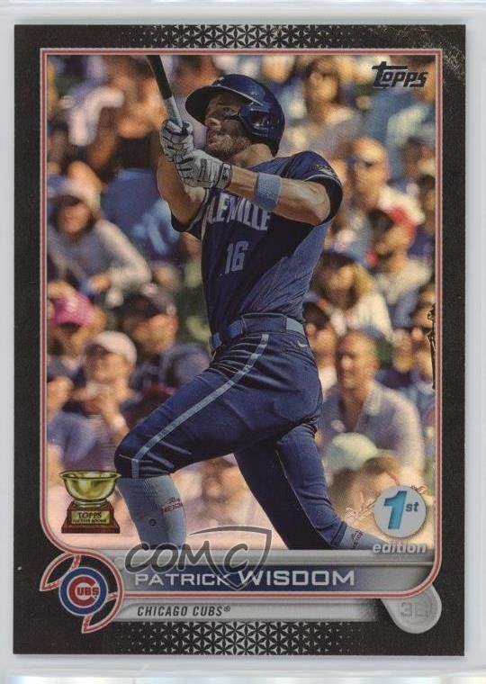 2022 Topps Series 1 1st Edition Black 12/25 Patrick Wisdom #271 1i3j