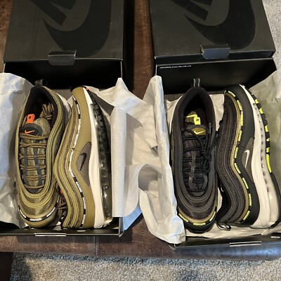 Undefeated x Nike Air Max 97 Militia Green/Black Volt Size