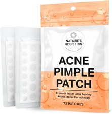 Hydrocolloid Acne Patches 72 Pack Ultra Thin Invisible Spot Stickers