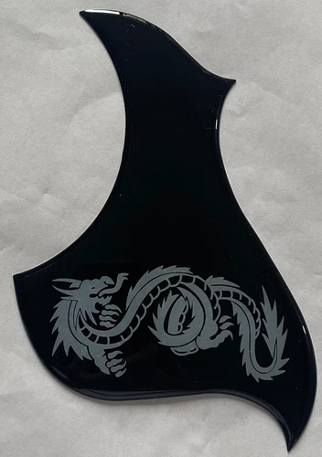 For Gibson L4A Acoustic Self Adhesive Guitar Pickguard,Crystal Black