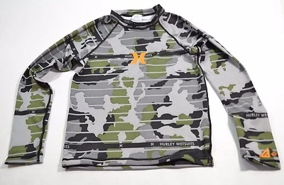 Hurley ONE AND ONLY Camo Ultraviolet Protection 40 Boy's Long Sleeve Rash Guard