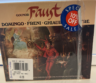 Gounod: Faust (CD, Oct-1990, 3 Discs, Domingo. Freni. Ghiaurov. Pretre. EMI Reco