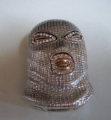 Men Hematite, Gold & Silver Finish Goon Mask Man Fashion Hip Hop Chain Or Charm
