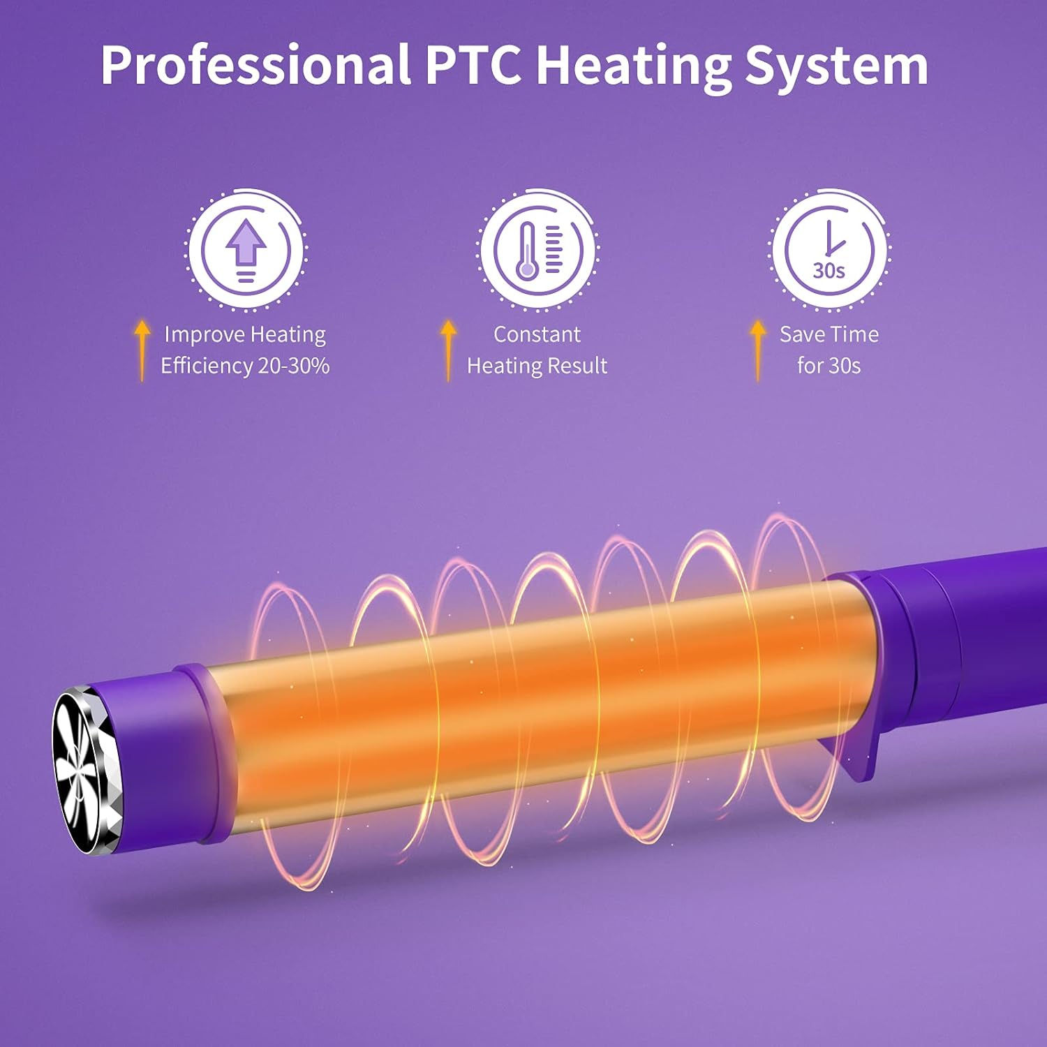 VKK Curling Wands, Professional Curling Iron Ceramic Curling Tongs for