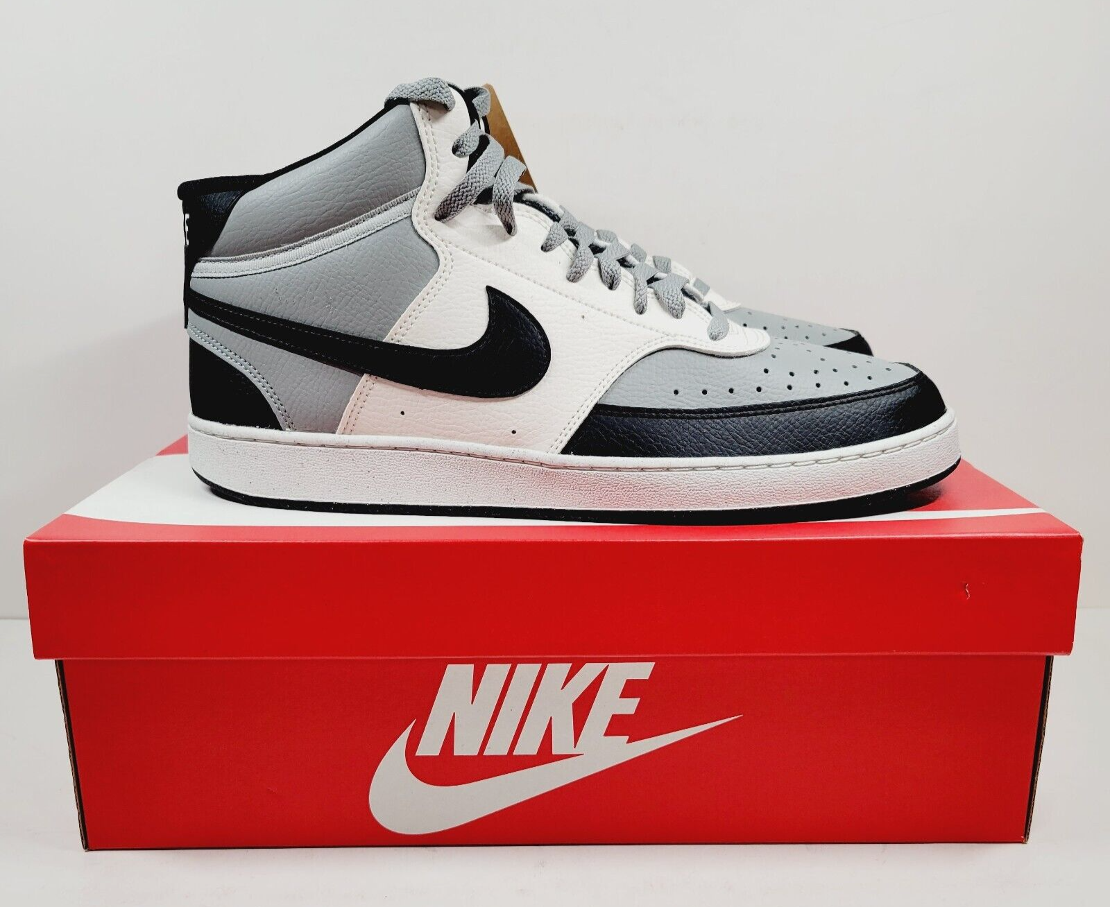 Nike Court Vision Next Nature Mid Shoes Mens 11.5 Smoke Grey Sail DN3577-002