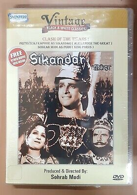 Sikandar - Prithviraj Kapoor, Sohrab Modi - Bollywood Movie DVD (Region  Free) 