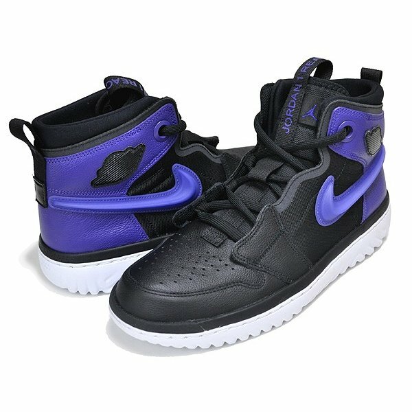 jordan 1 high react black court purple