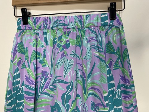 Lilly Pulitzer Small Britney Midi Skirt Purple Iris Faux Wrap NWT $138 - Picture 9 of 14