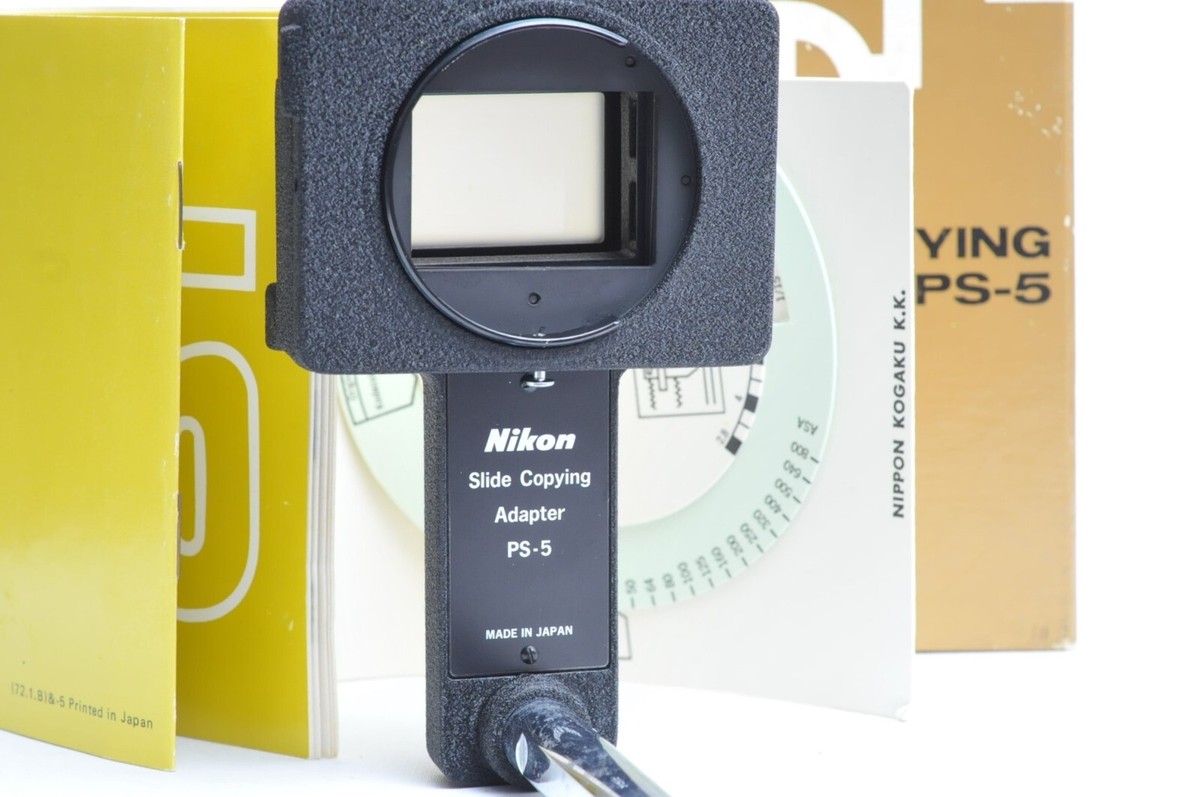 Nikon スライドコピーアダプター PS-5 Nikon PS-5 Slide Copying Adapter For PB-5, PB-4 * Mint* | eBay