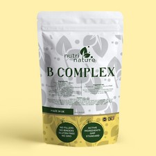 Vitamin B Complex High Strength B1 B2 B3 B5 B6 B12 Biotin Folic Acid 180 Capsule