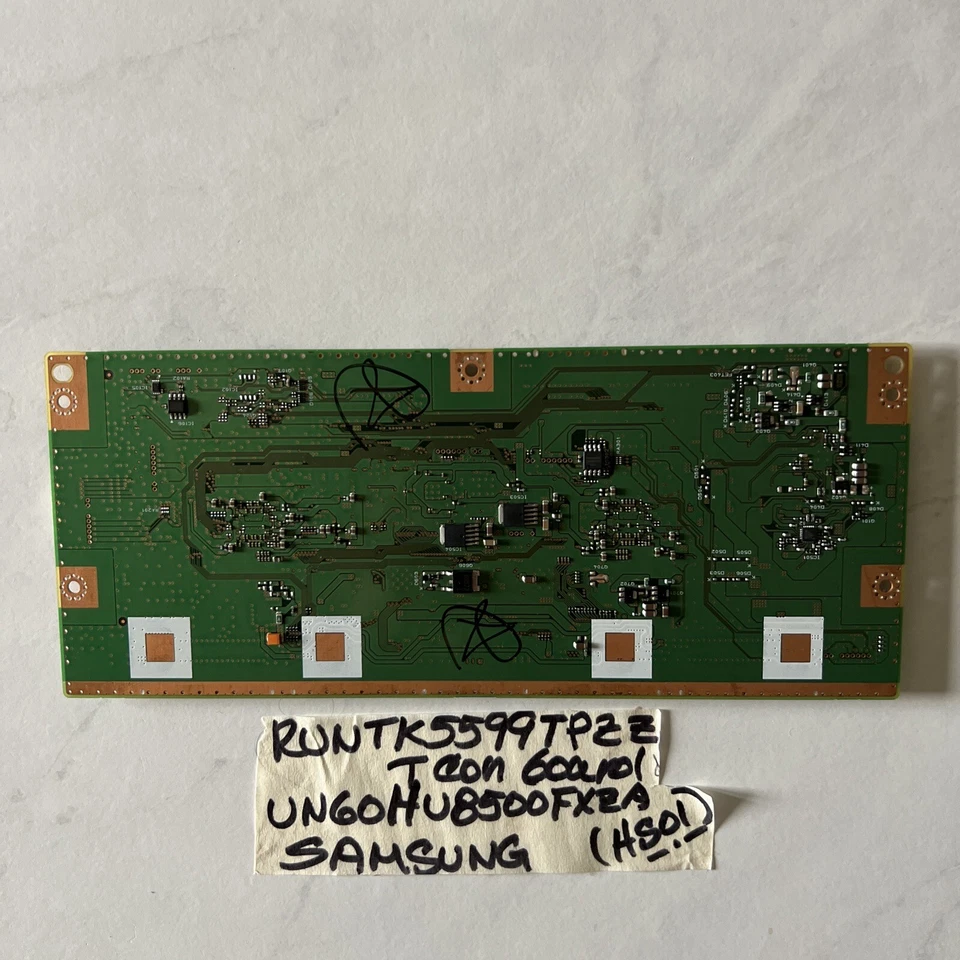 Samsung OEM T-Con — Modelo UN60HU8500FXZA — Versión HS01 — Pieza RUNTK5599TPZZ Foto 2 de 3