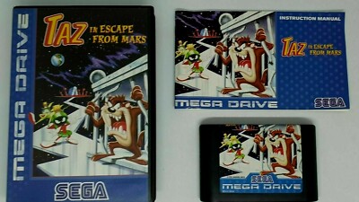 TAZ IN ESCAPE FROM MARS für SEGA MEGA DRIVE SELTEN & SCHWER ZU FINDEN