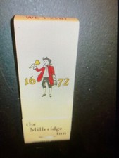 Vintage "MILLERIDGE COTTAGE " Since 1672 Unused Mini Matchbook Made in USA