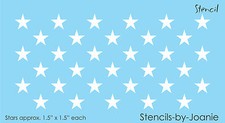 Stencil (33) 1.5" size Stars Proud American Liberty FLAG Patriotic DIY Art Signs