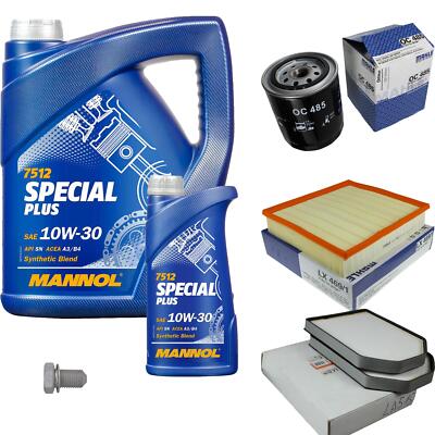 MAHLE Inspektionspaket 6 L MANNOL Special Plus 10W-30 für Audi A8 2.8