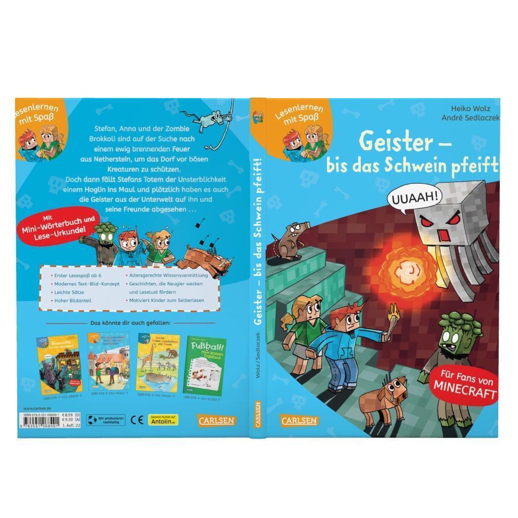 Thumbnail - Heiko Wolz Minecraft 6: Geister - Bis Das Schwein Pfeift 9783551068491