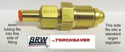 5/32'' 4mm Mig Welder Gas Hose Adapter Regulator Argon BRW-4mm-Argon