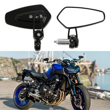 Motorcycle 7/8" Handle Bar End Rearview Side Mirrors For Yamaha FZ-09 FZ-07 FZ6N