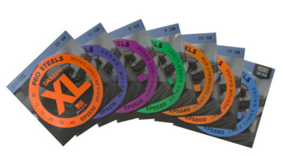 D'Addario pro steels-Serie EPS - Saiten für E-Gitarre - verschiedene Stärken