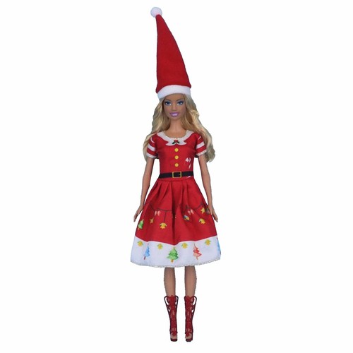 Merry Christmas Gift 1/6 Doll Clothes Set Outfits Coat Trousers Pants Hat 11.5" - Picture 19 of 25
