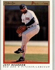 1991 O-Pee-Chee Premier Jeff Reardon #98 Boston Red Sox