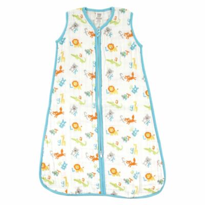 Luvable Friends Safe Sleep Wearable Muslin Sleeping Bag/Blanket, ABC