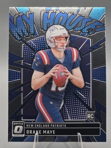 Drake Maye RC My House New England Patriots 2024 Panini Donruss Optic