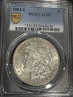 1884 S Morgan Silver Dollar PCGS AU-53