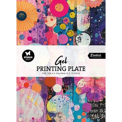 Gel-Druckplatte für Monotypien 22,86 x 30,48 cm  Gel Printing Plate Studio Light