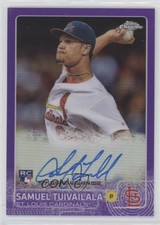 2015 Topps Chrome Rookie Purple Refractor /250 Sam Tuivailala Samuel Auto 0bt4