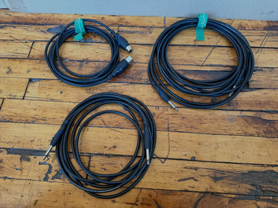 Monster Cable Prolink Standard 100 Audio Cable Lot XLR Mic 1/4 TS 10ft 12ft 20ft