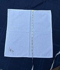6 Vintage White Linen Napkins with Pink Embroidered Flowers — photo 5