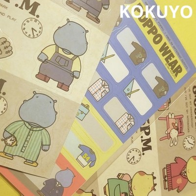 KOKUYO POPPO WEAR stickers, 3 types, 1981
