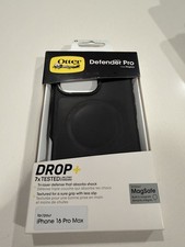 New Otterbox Defender Series Pro for iPhone 16 Pro Max MagSafe Case Black Color