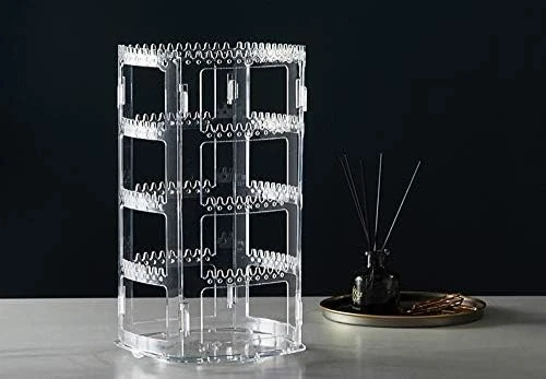 Rotating Necklace Holder Jewelry Display Stand Bracelet Organizer Hanging Tow... - Image 2 of 4