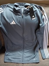 NWT ADIDAS MENS TIRO 23 TRAINING JACKET FULL ZIP TRACK TOP GRAY SIZE MT,,LOOK