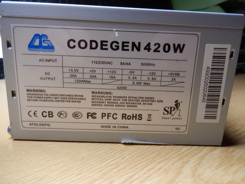 Codegen PC Netzteil 420 W