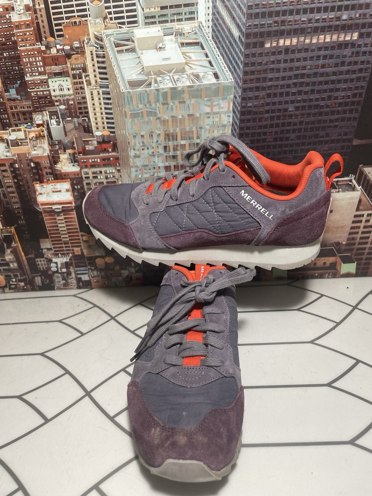 Scarpe da trekking Merrell donna Alpine J005182 viola sneakers taglia 8